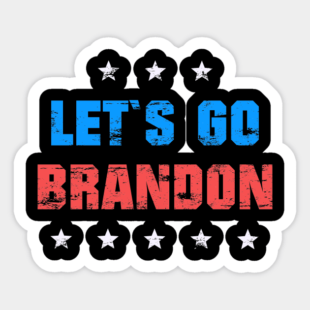 LET`S GO BRANDON Sticker by shirts.for.passions